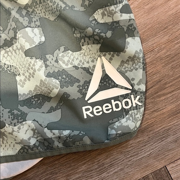 Reebok Women's Green Camo Athletic Shorts - Picture 3 of 4